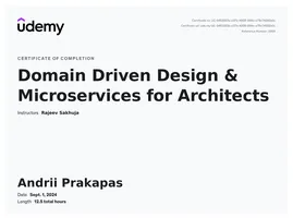 Domain Driven Design & Microservices for Architects 2024